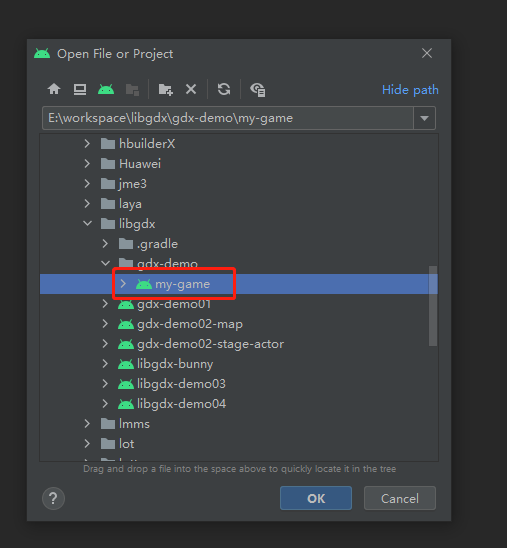 libgdx导入到Android Studio步骤2